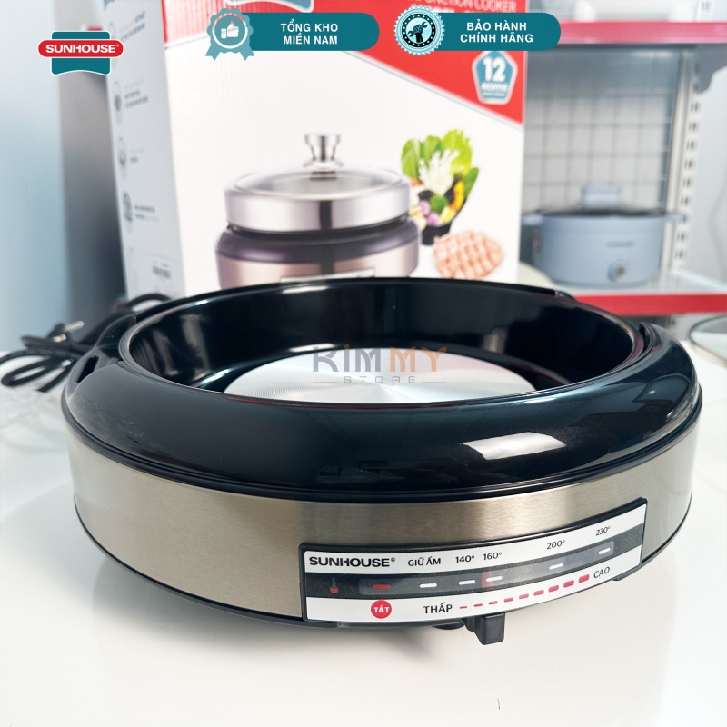 Nồi lẩu nướng đa năng 4L - Lòng nồi INOX - Sunhouse SHD4526